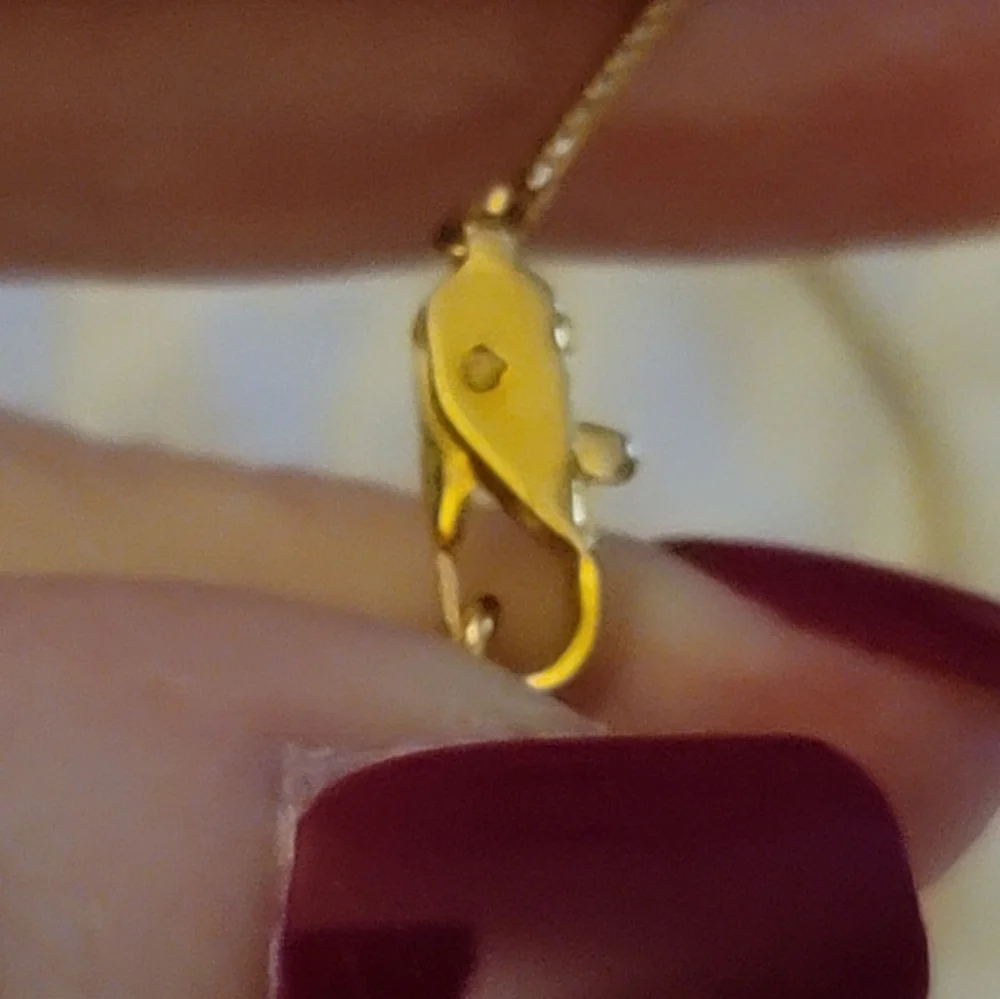 YSL Gold and Black Pendant Necklace/ Adjustable - Picture 4 of 5